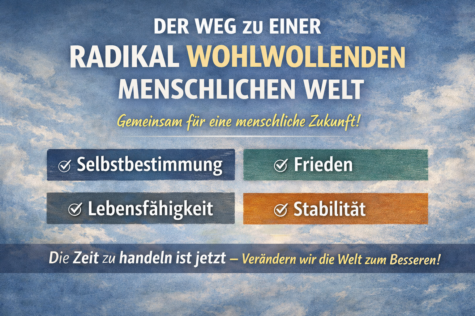 Der Weg zu einer besseren Zukunft