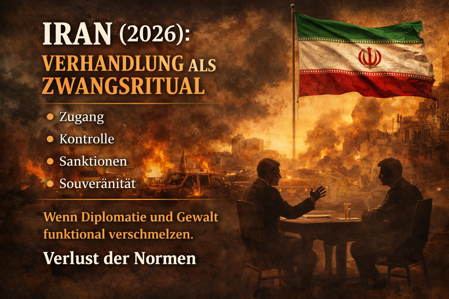 Iran: Verhandlungen im Schatten der Zerstörung